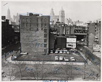 (BUILDINGS AND LOTS) A selection of approximately 300 New York City architectural site surveys and real estate photographs. 1941-78.